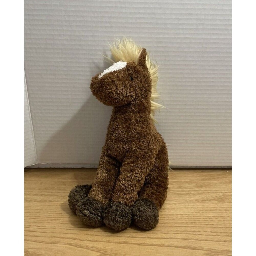 Vintage Douglas Horse Plush Brown Pony Tan Mane Tail Stuffed Animal 9" Toy